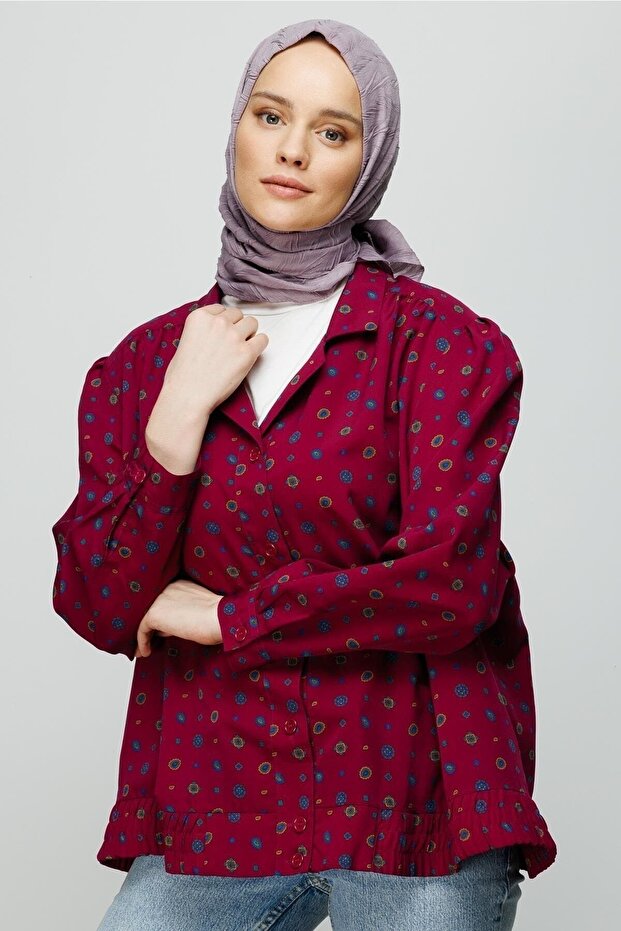 Lavanta Grisi Piliseli Bambu Eşarp - 8