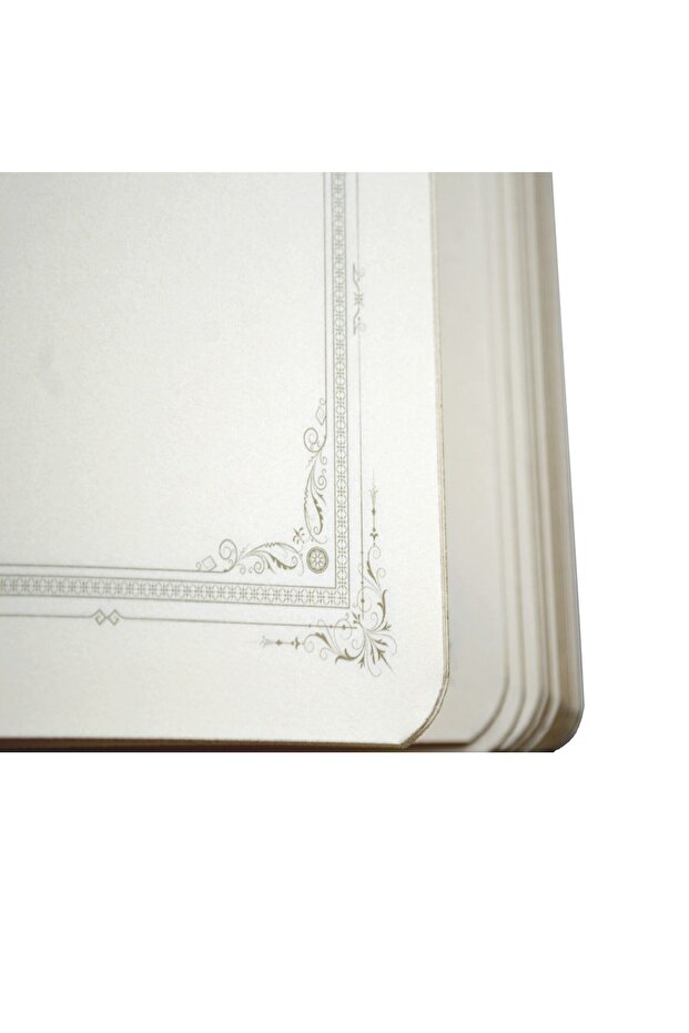 13x21 120 Yaprak Maxima Ip Dikişli Sert Kapak Çizgisiz Defter- Gold - 3
