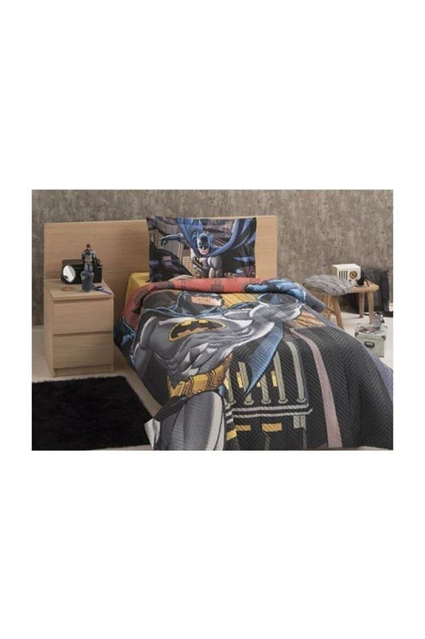 Batman Yellow Tek Kişilik Lisanslı Kapitone Nevresim Takımı - 1