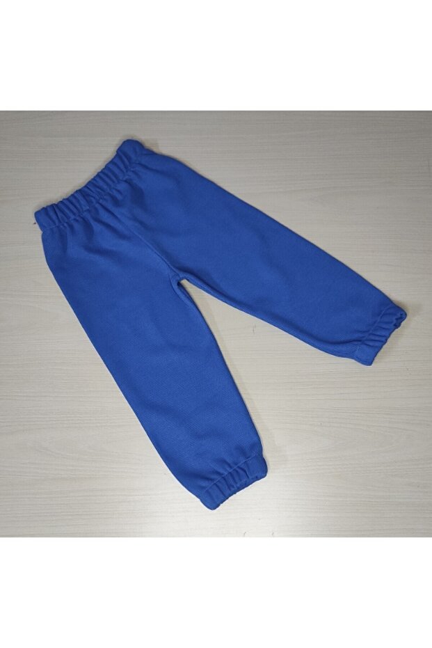 Children's Indigo Blue Combed Cotton Thessaloniki Seasonal Single Sweatpants