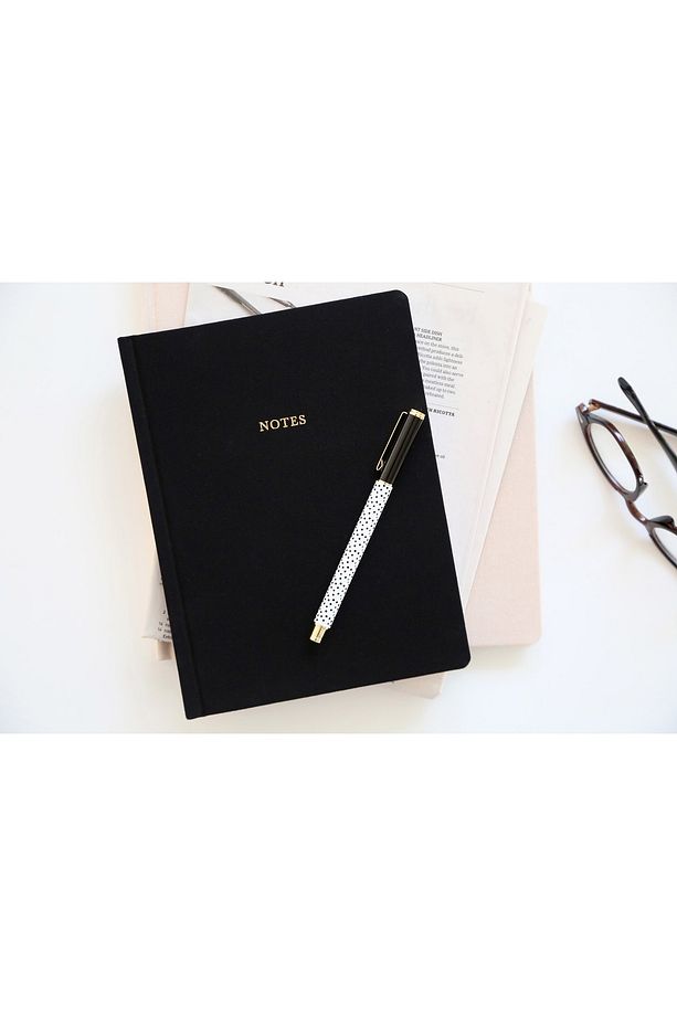 Linen Notebook, Black - 2