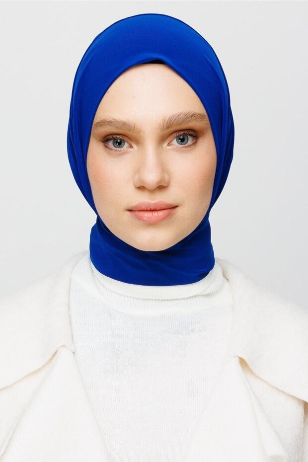 ساكس شال أزرق جاهز