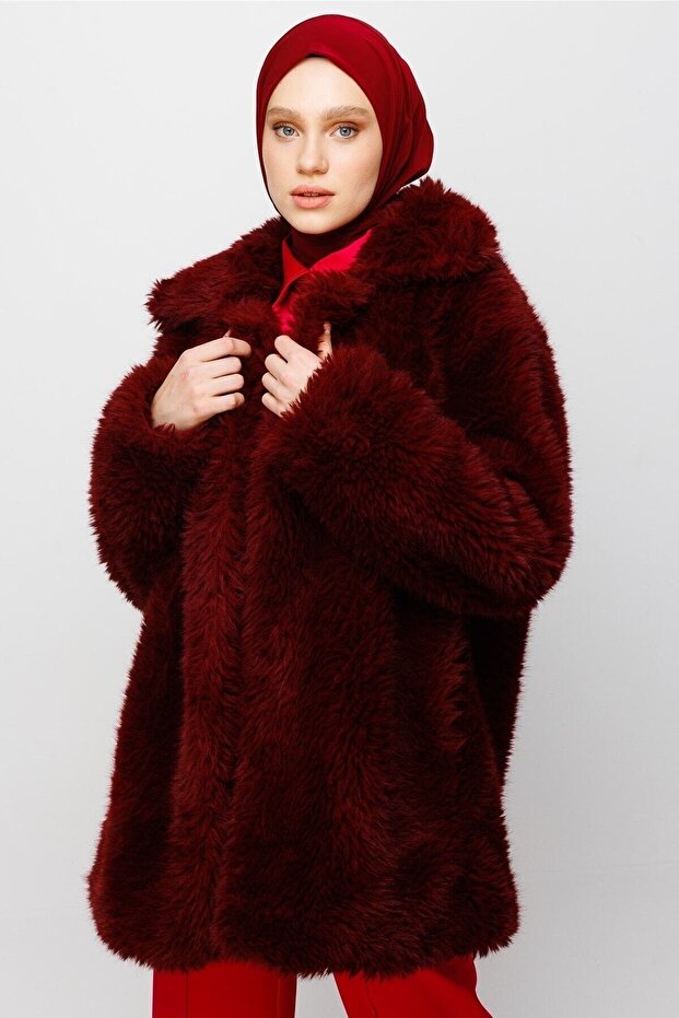 Bordo Hazır Şal - 5