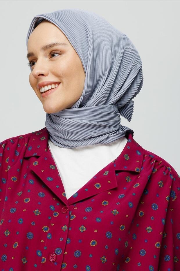 Gümüş Pilise Eşarp - 2