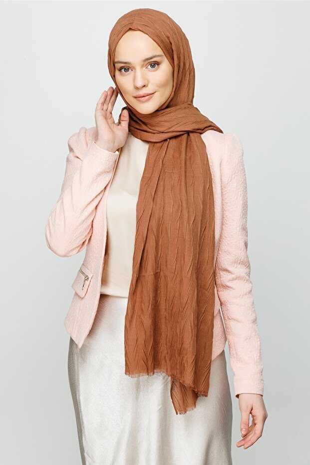 Mocha Piliseli Bambu Şal - 2