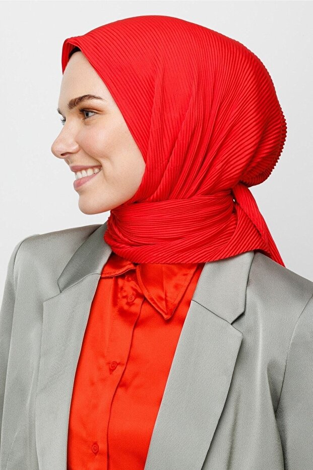 Eșarfă cu pliuri de bomboane - 7