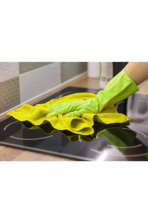 40x40 Microfiber Cleaning Cloth Yellow - 1