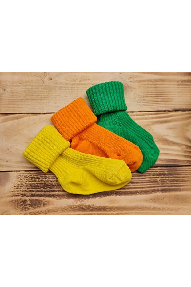 3 Pack Organic Cotton Newborn Baby Socks