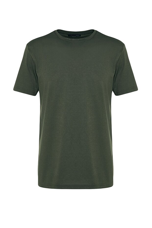 Haki Regular/Normal Kesim Kısa Kollu T-Shirt TMNSS22TS0271 - 6