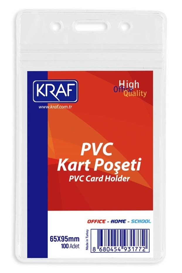 Card Bag PVC Vertical 65x95 mm 100 Pieces
