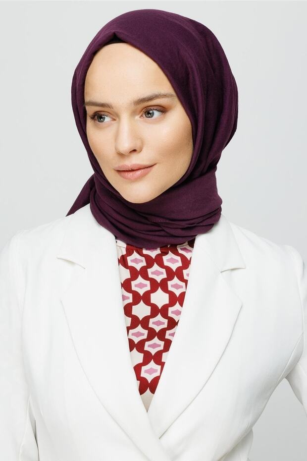 Mor Pamuk Kraş Şal - 5