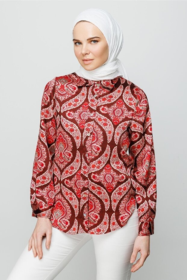 Beyaz Piliseli Bambu Eşarp - 4