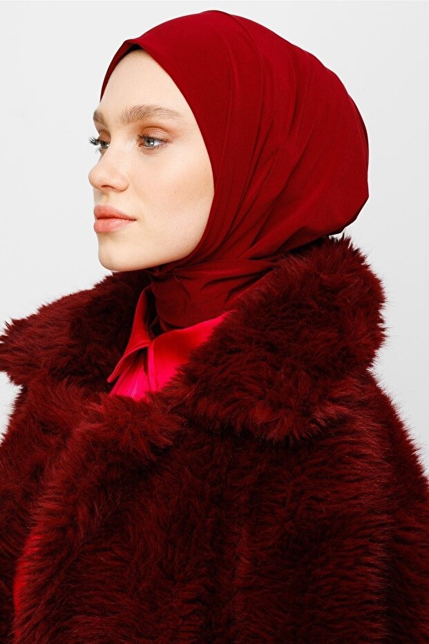 Bordo Hazır Şal - 3