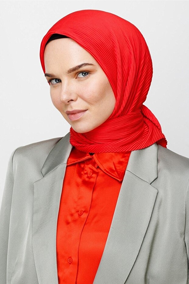 Eșarfă cu pliuri de bomboane - 5