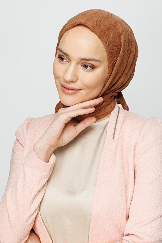 Mocha Piliseli Bambu Eşarp - 6