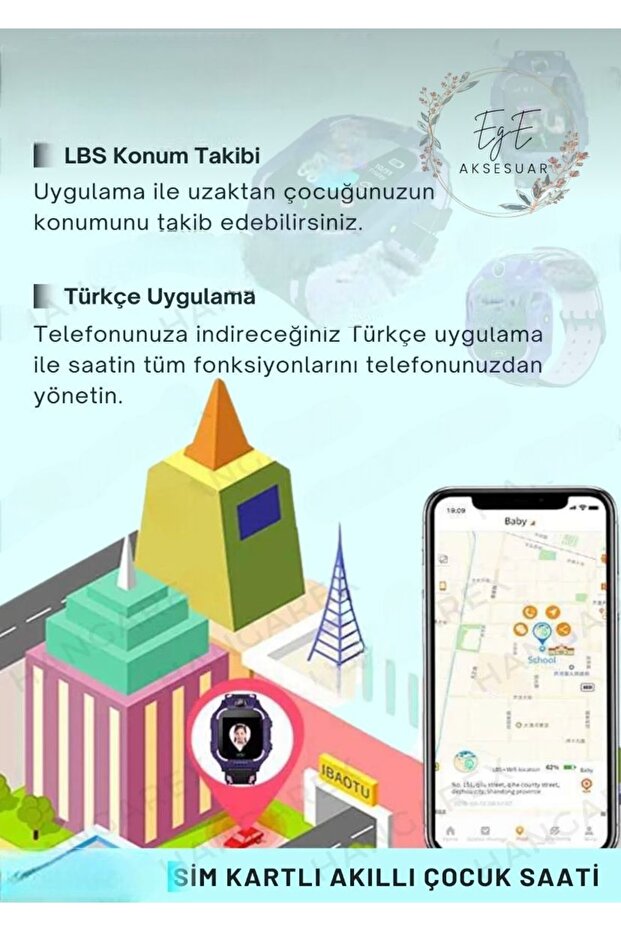 Sim Kartlı Çocuk Akıllı Saati - 8