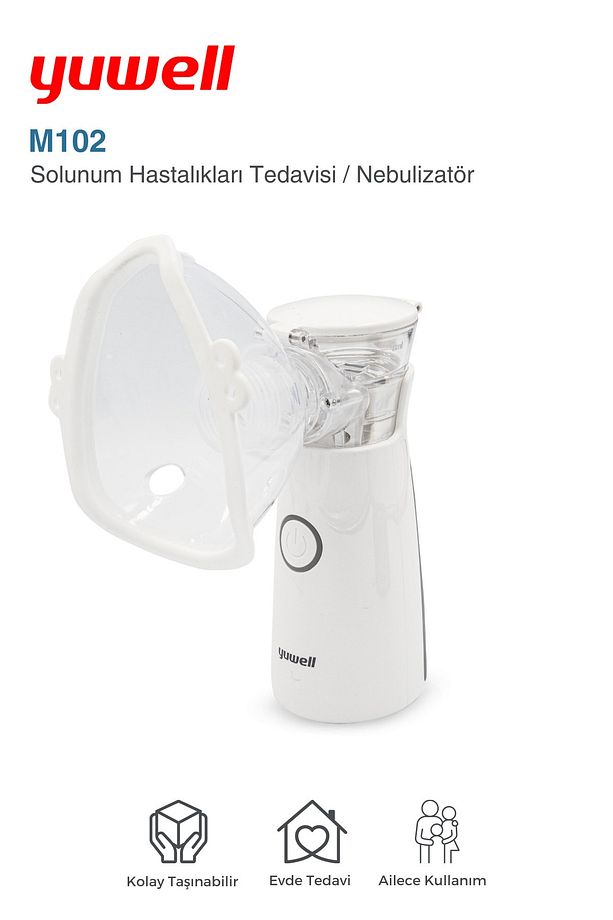 Portatif Mesh Nebulizatör M102 Pilli + Usb Doğrudan Kullanım - 3
