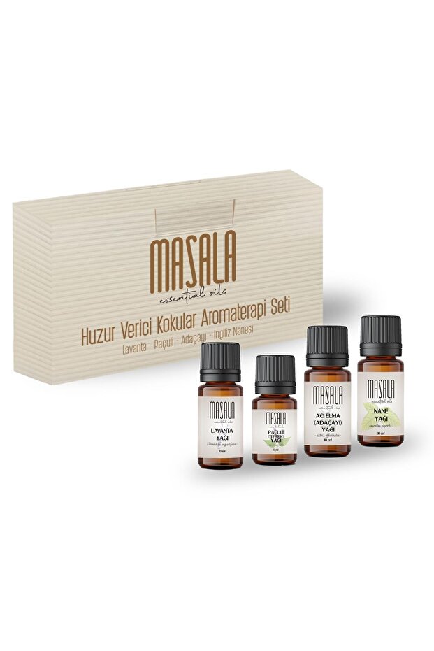 مجموعة العلاج العطري المهدئ - مجموعة من 10 مل بالنعناع والمريمية واللافندر
