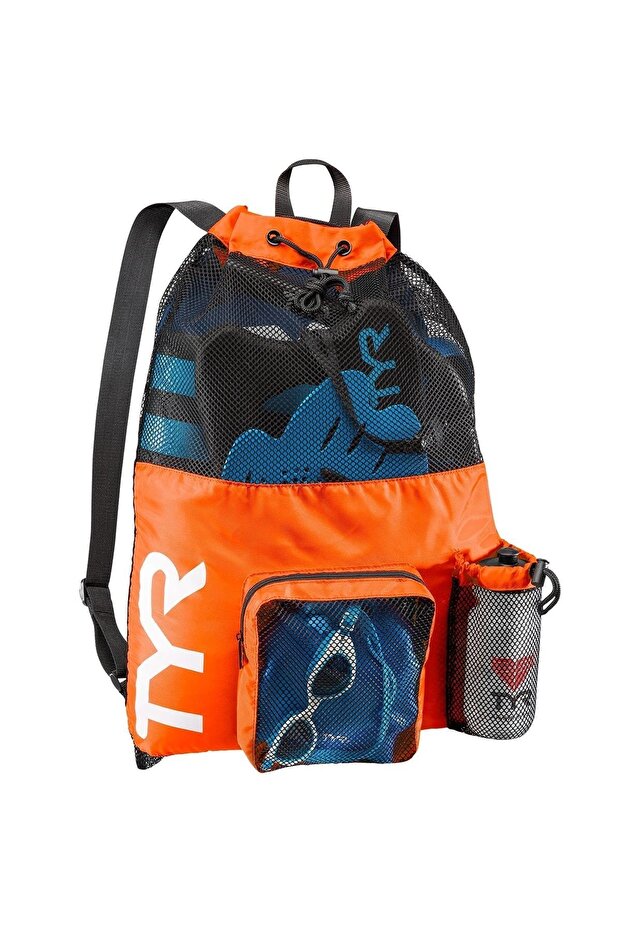 Tyr Mummy Neon Orange Mesh And Backpack, Training, Sports Bag