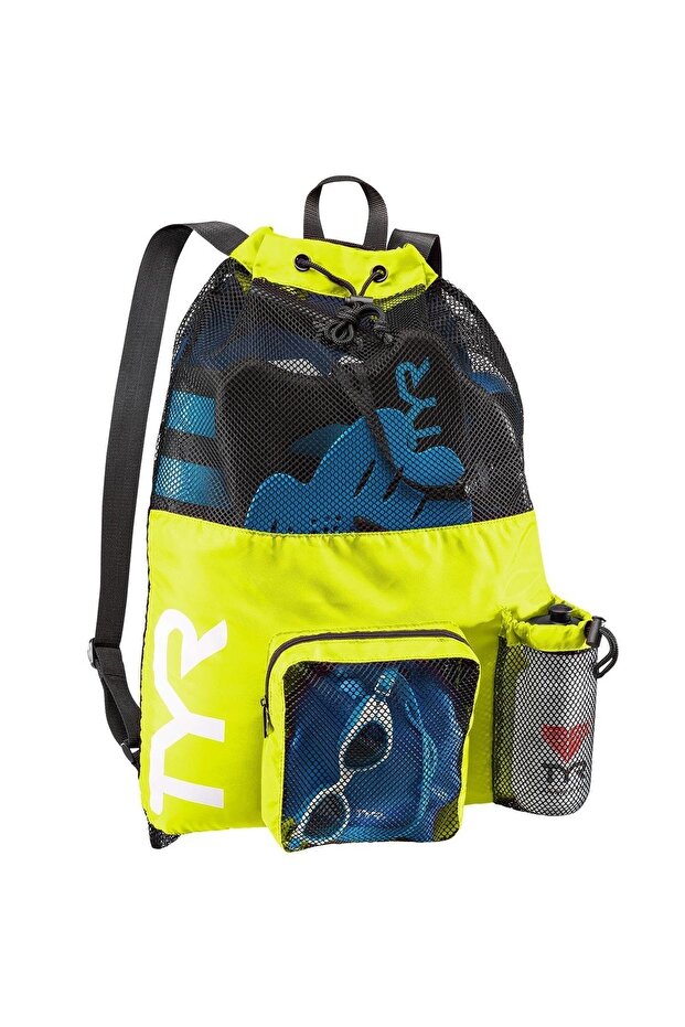 Tyr Mummy Neon Yellow Mesh and Backpack, Training, Sports Bag