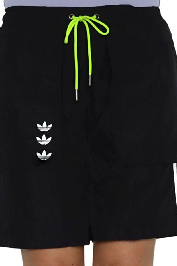 Damskie/dziewczęce czarne spodenki sportowe - 2