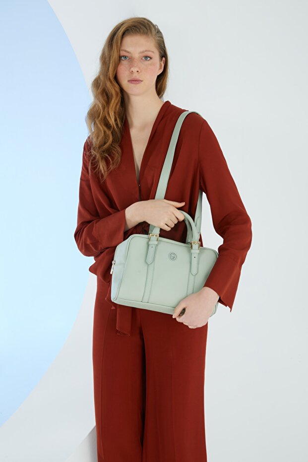 Print Water Green Women's Shoulder Bag 05PO22Y1557