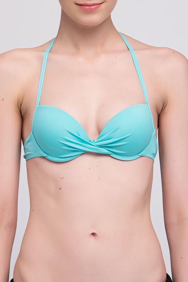 Kadın Turkuaz Push Up Bikini Üstü CPUD092B18 - 1
