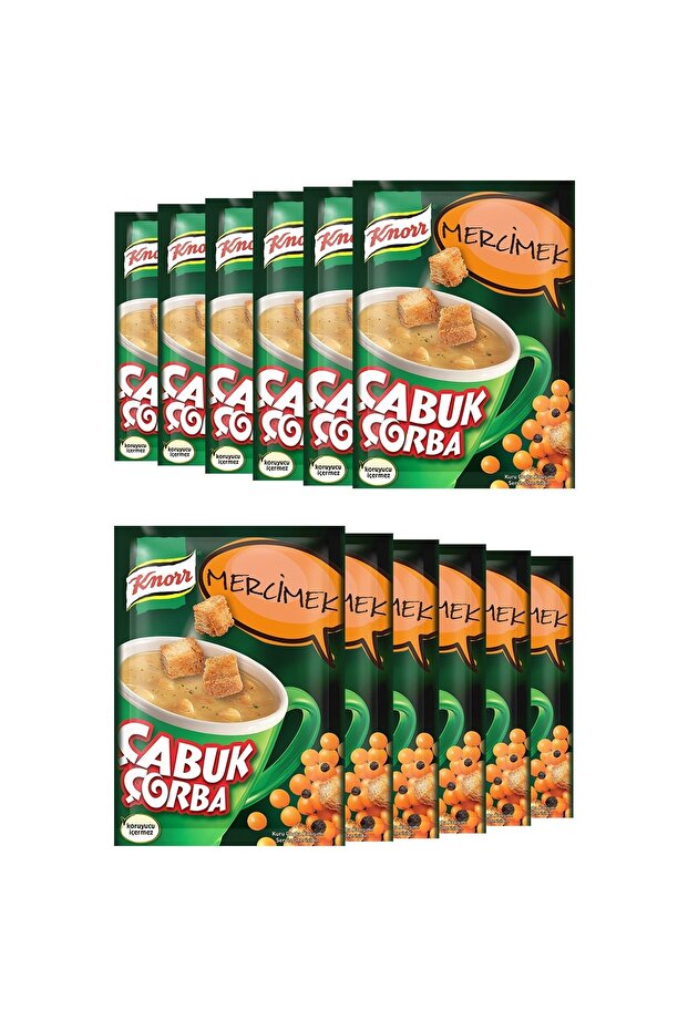 Çabuk Knorr Çorba Mercimek  12 Adet - 2