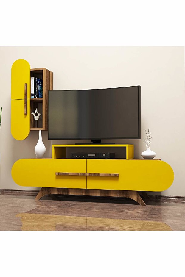 Rose Duvar Raflı Tv Ünitesi - 1