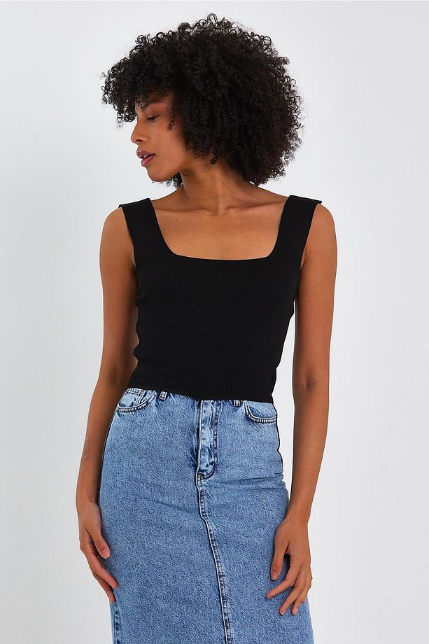 Kare Yaka Crop Atlet (a90779-s) - 2