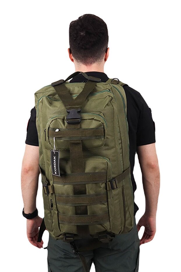 Outdoor 65 Lt Khaki Camping Mountaineer Vacation Backpack