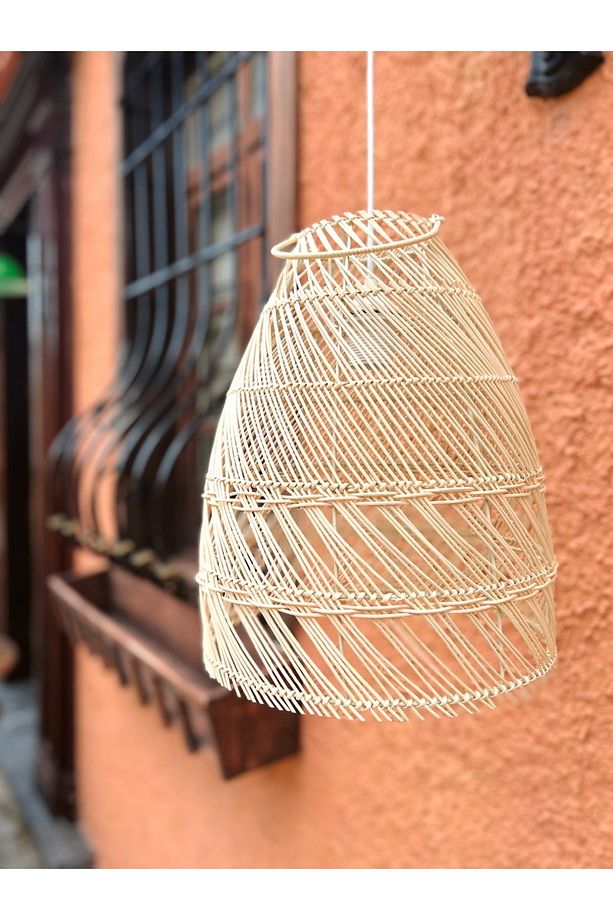 Rattan/bambu Sarkıt Avize Bohem 40cm - 4