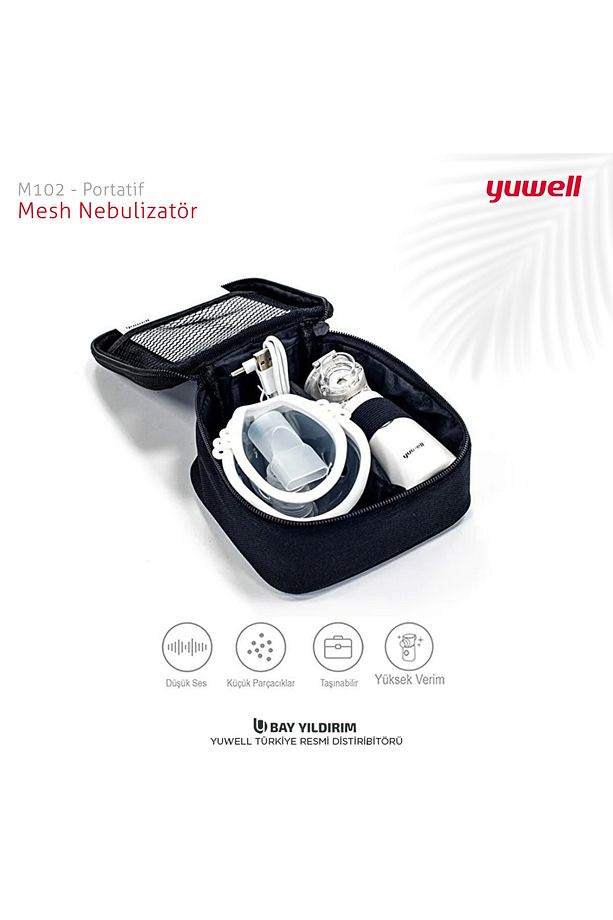 Portatif Mesh Nebulizatör M102 Pilli + Usb Doğrudan Kullanım - 5