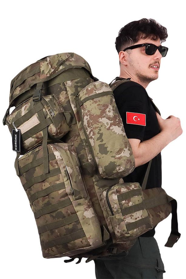 Askeri 110 Lt Su Geçirmez Kumaş Operasyon Çantası - Dağcı Asker Çantası - 4