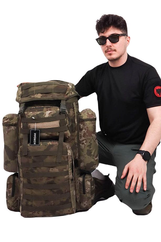 Askeri 110 Lt Su Geçirmez Kumaş Operasyon Çantası - Dağcı Asker Çantası - 7