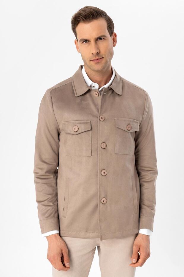 Slim Kalıp Düz Mont - 4