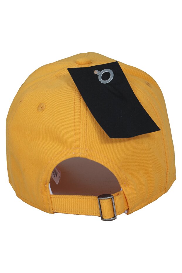 قبعة غارفيلد النموذجية - رقعة جلدية قابلة للاستبدال - قطن - للجنسين - أصفر - 2