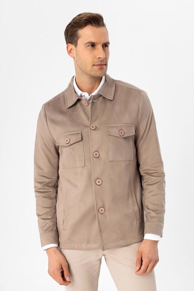 Slim Kalıp Düz Mont - 3