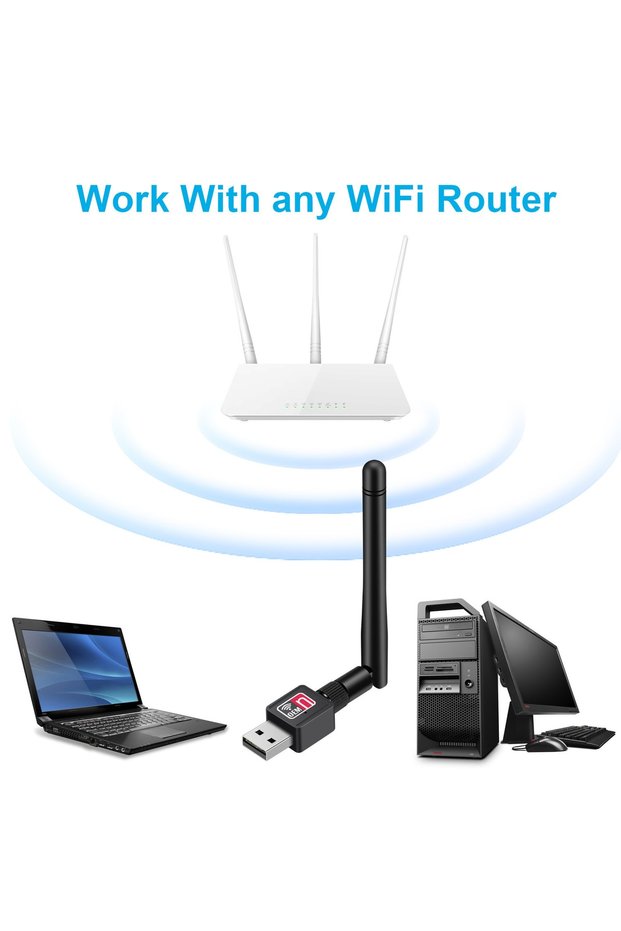 USB Wifi Adapter 600Mbps 2.4Ghz USB 802.11N/G/B Dongle Usblan Wireless Network Card for Pc Wifi Receiver