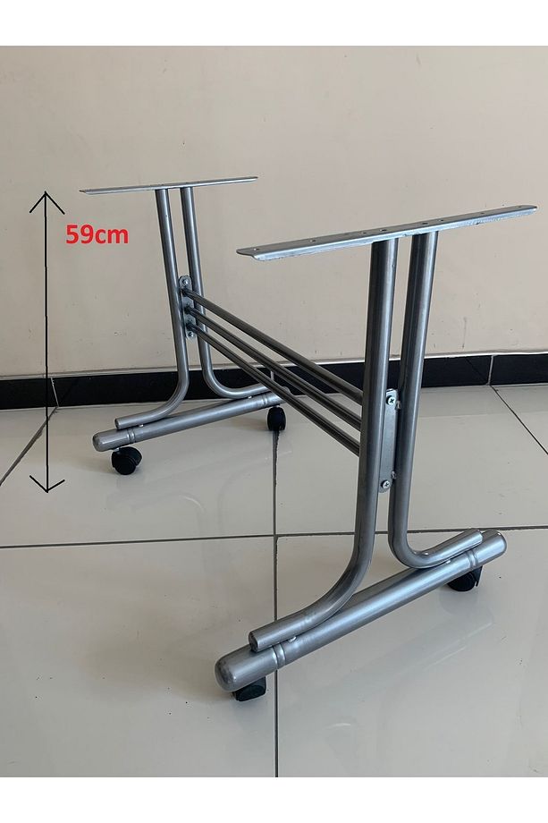 Tekerlekli Sehpa Ayağı, Ayak, Masa Ayağı, Tekerlekli Masa Ayağı, 59cm Masa Ayağı - 1