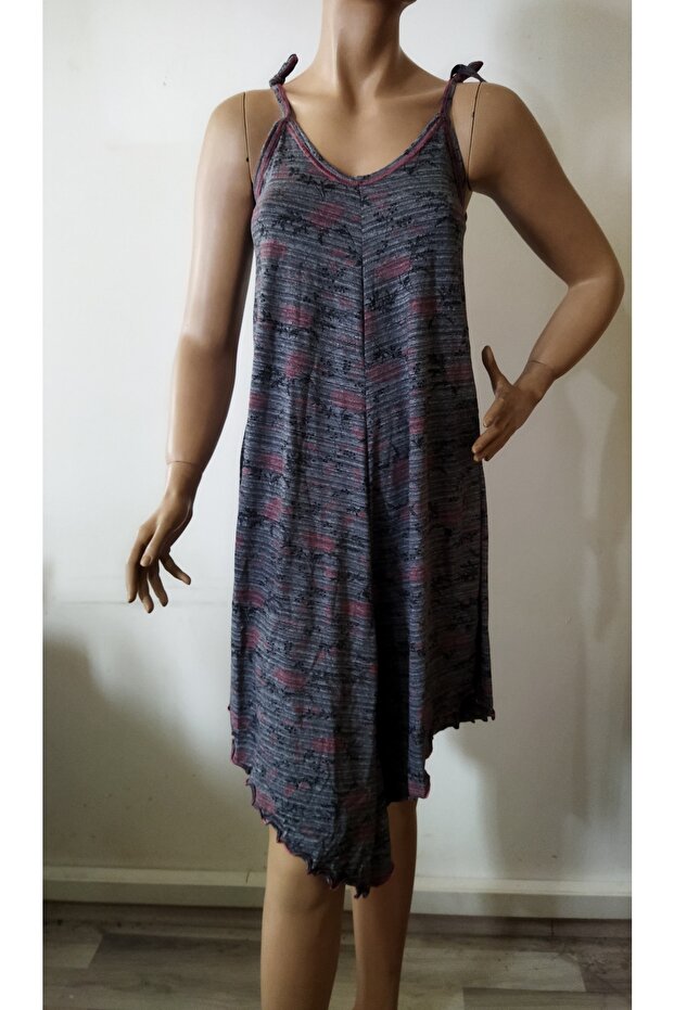 Baskılı Gecelik Elbise - 2