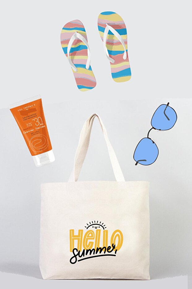 Beach Bag Hello Summer Designed - 1