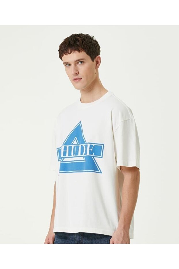 Logo Baskılı Oversize Tshirt - 2