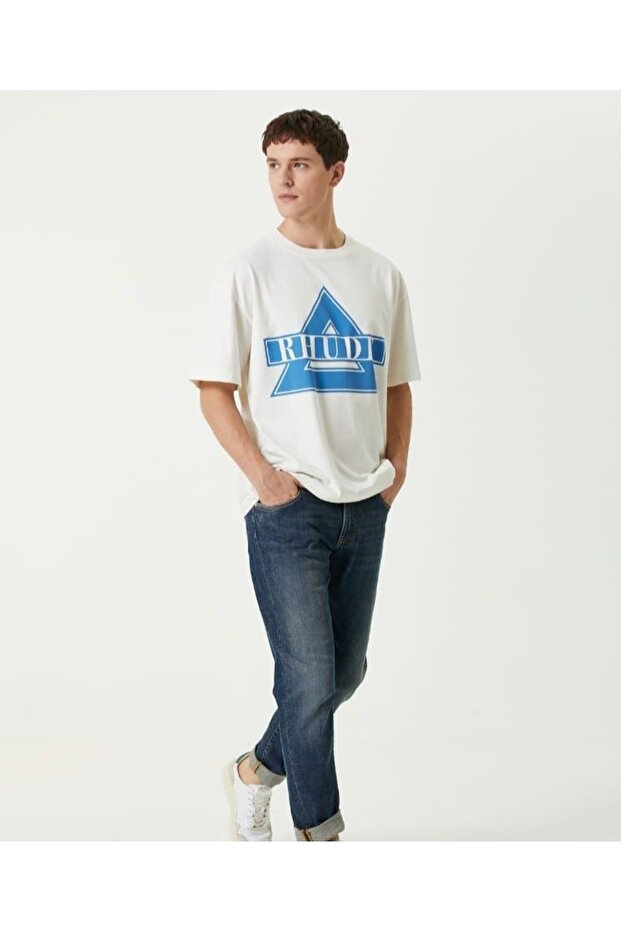 Logo Baskılı Oversize Tshirt - 3