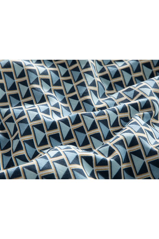 Trio Tile Kolay Ütülenir Tek Kişilik Nevresim Seti 160x220 Cm Lacivert - 4