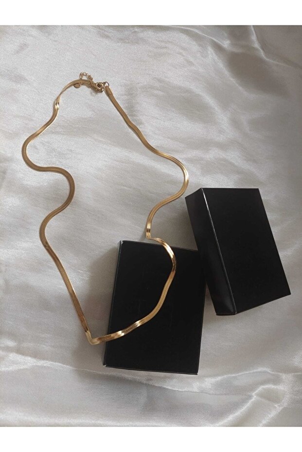 Gold Flat Italian Chain 60 Cm