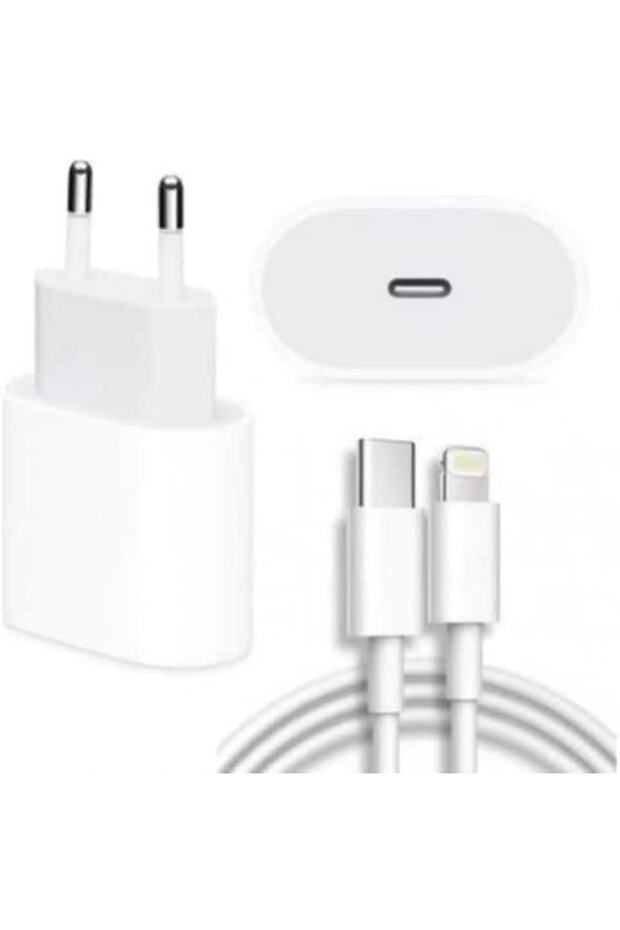 20w Adapter Usb-c To Lightning Kablo Lightning Girişli Cihazlar Için Uyumlu Şarj Seti Seyahat Şarj - 1