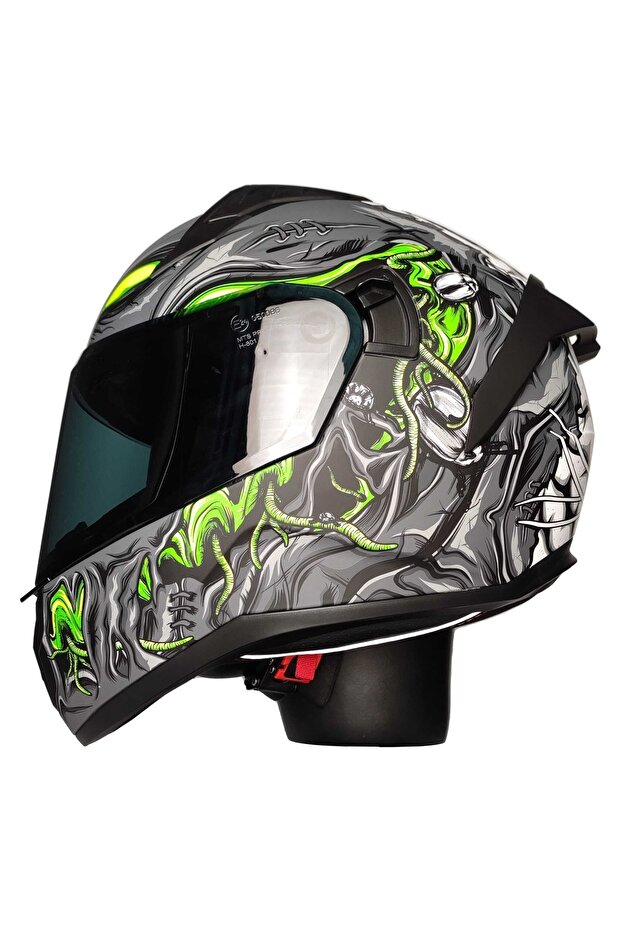 Kask Snake 801 ( Zombies White ) - 3