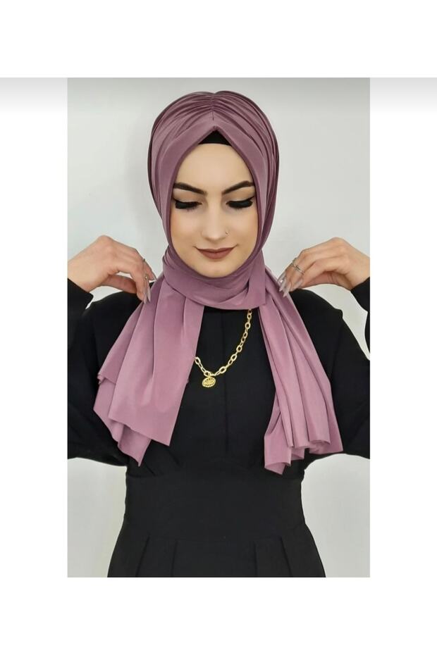 شال جاهز برباط لافندر - 4