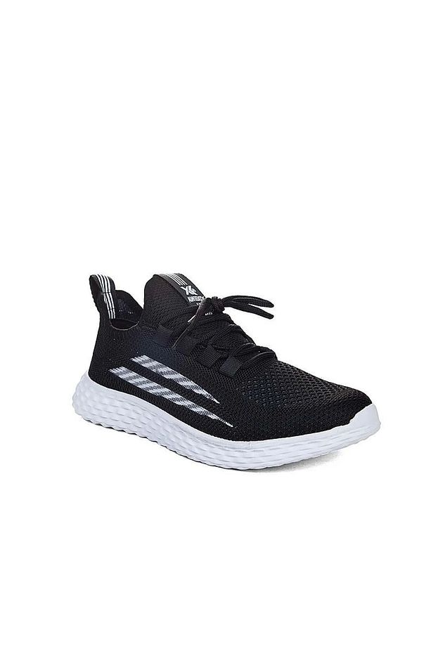 Rahat, Hafif, Ortopedik, Yazlık, Bağcıksız, Fileli Sneaker Siyah Ayakkabı - 2